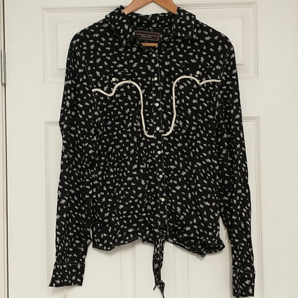 Double D Ranch Women’s Long Sleeve Top                 • Western • Retro • Rodeo